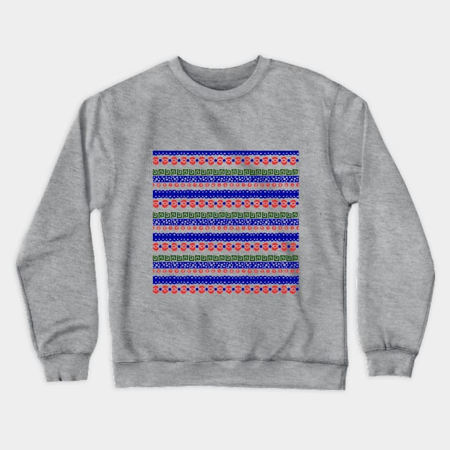 Bolesławiec pottery seamless pattern Crewneck Sweatshirt by MashaVed